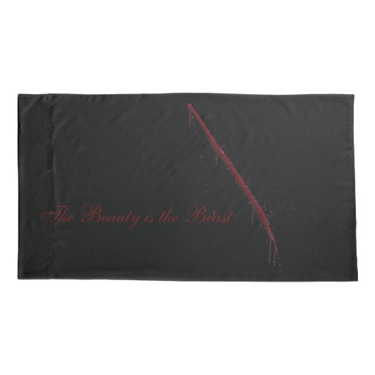 De schoonheid is het Beest Kussensloop (Achterkant-Links)