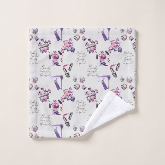 De schoonheid komt uit het binnenpatroon bad handdoek (Wasdoekje)