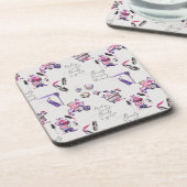 De schoonheid komt uit het binnenpatroon bier onderzetter (Linkerzijde)