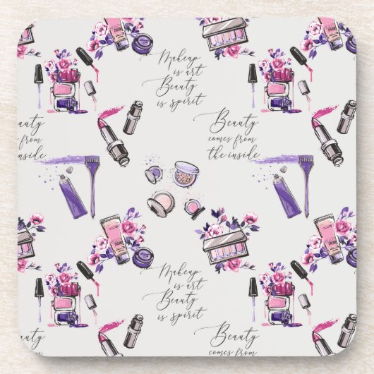 De schoonheid komt uit het binnenpatroon bier onderzetter (Voorkant)