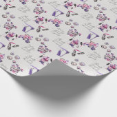 De schoonheid komt uit het binnenpatroon cadeaupapier (Hoek)