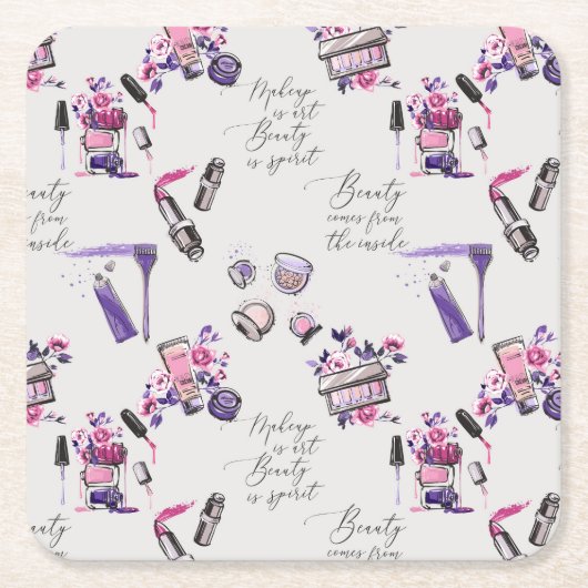 De schoonheid komt uit het binnenpatroon kartonnen onderzetters (Voorkant)