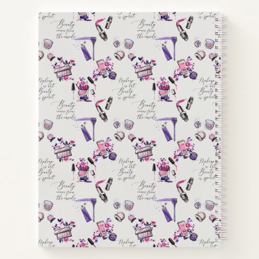 De schoonheid komt uit het binnenpatroon notitieboek (Achterkant)