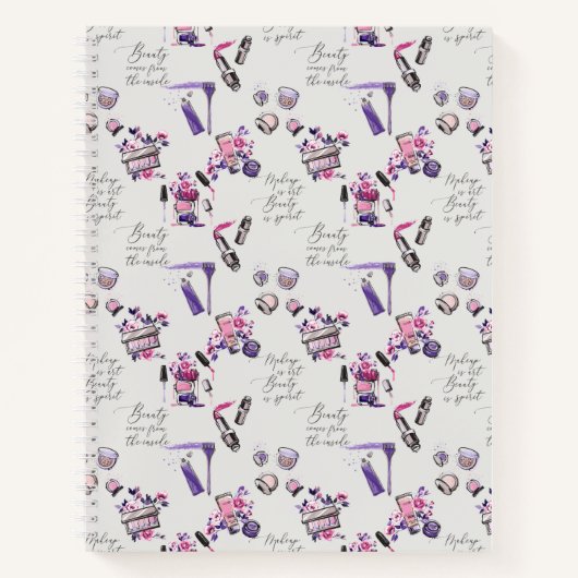 De schoonheid komt uit het binnenpatroon notitieboek (Voorkant)