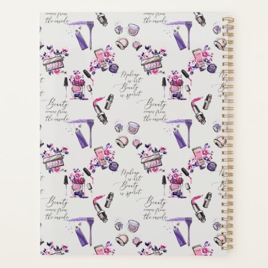 De schoonheid komt uit het binnenpatroon planner (Achterkant)