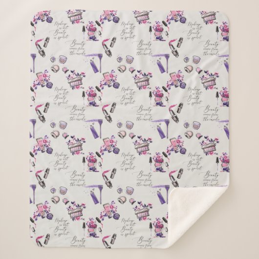 De schoonheid komt uit het binnenpatroon sherpa deken (Voorkant)