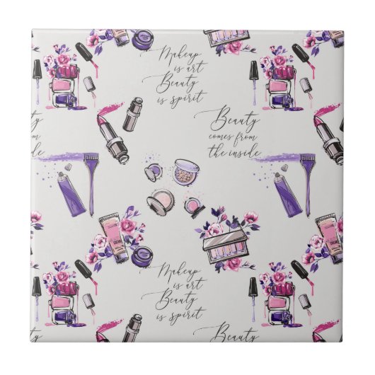 De schoonheid komt uit het binnenpatroon tegeltje (Voorkant)