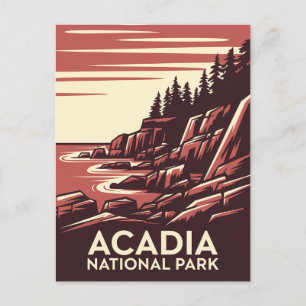 De schoonheid van Acadia National Park Briefkaart