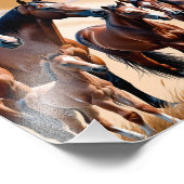 De schoonheid van Amerikaanse paarden Foto Afdruk (Hoek)