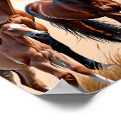 De schoonheid van Amerikaanse paarden Poster (Hoek)