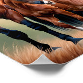 De schoonheid van Amerikaanse paarden Poster (Hoek)