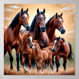 De schoonheid van Amerikaanse paarden Poster