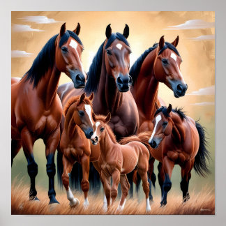 De schoonheid van Amerikaanse paarden Poster