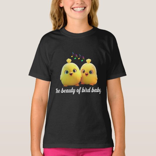 De schoonheid van baby bird t-shirt (Voorkant)
