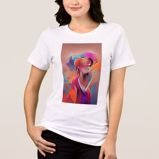 de schoonheid van binnen Tri-Blend shirt (Voorkant)
