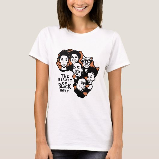 De schoonheid van Black Unity Black History Month T-shirt (Voorkant)