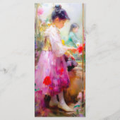 De schoonheid van bloemen Bladwijzer Menu (Achterkant)