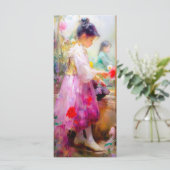 De schoonheid van bloemen Bladwijzer Menu (Staand voorkant)