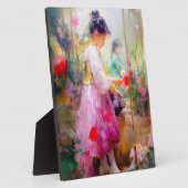 De schoonheid van bloemen fotoplaat (Zijkant)