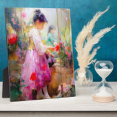 De schoonheid van bloemen fotoplaat (Zijkant)