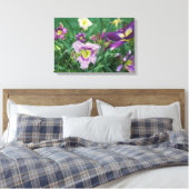 De schoonheid van Daylilies Canvas Afdruk (Insitu (Slaapkamer))