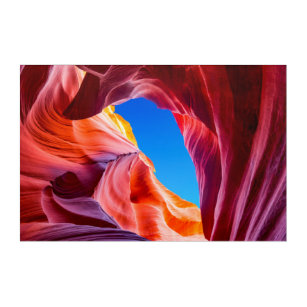 De schoonheid van de antelope canyon Navajo Reserv Acryl Muurkunst