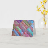 De Schoonheid van de batik - in Time Reeks Kaart (Gele Bloem)