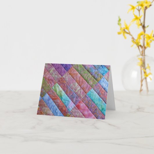 De Schoonheid van de batik - in Time Reeks Kaart (Gele Bloem)