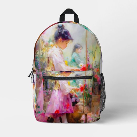 De schoonheid van de Bloemen Bedrukte Rugzak (Voorkant)