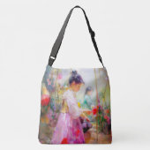 De schoonheid van de Bloemen Crossbody Tas (Achterkant)