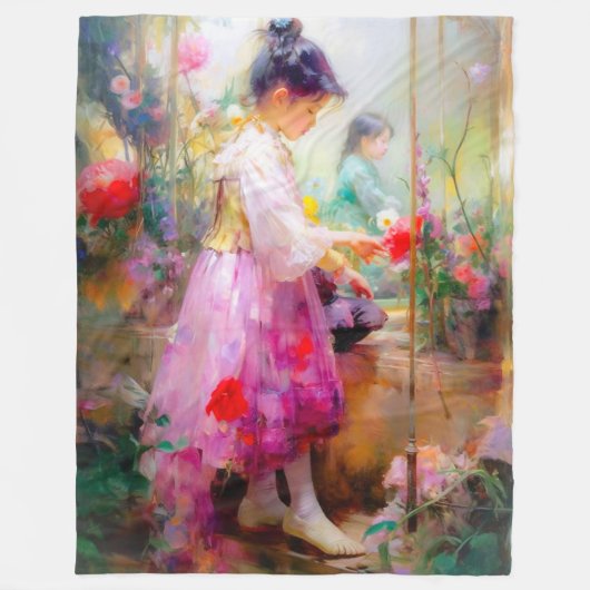 De schoonheid van de Bloemen Fleece Deken (Voorkant)