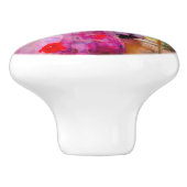 De schoonheid van de Bloemen Keramische Knop (Zijkant)