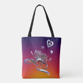 De schoonheid van de Canvas tas van het hart (Achterkant)