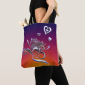 De schoonheid van de Canvas tas van het hart (Dichtbij)