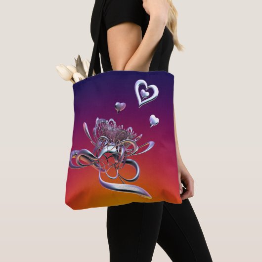 De schoonheid van de Canvas tas van het hart (Dichtbij)