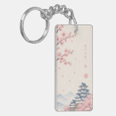 De schoonheid van de Japanse lente Sleutelhanger (Voorkant Links)