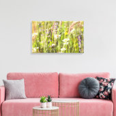 De schoonheid van de landelijke wilde bloemen canvas afdruk (Insitu (Woonkamer))