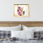 De schoonheid van de leeuw canvas afdruk (Insitu (Slaapkamer))