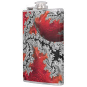 De schoonheid van de Mandelbrots Flask Heupfles (Links)