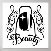 De schoonheid van de Nail Art Poster (Voorkant)