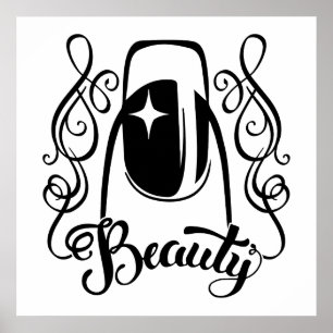 De schoonheid van de Nail Art Poster