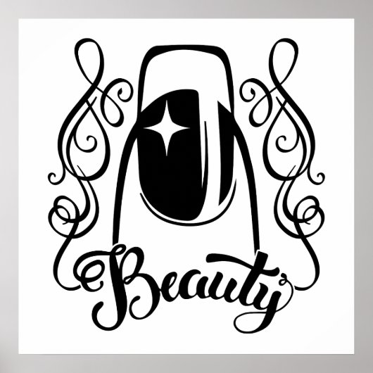 De schoonheid van de Nail Art Poster (Voorkant)