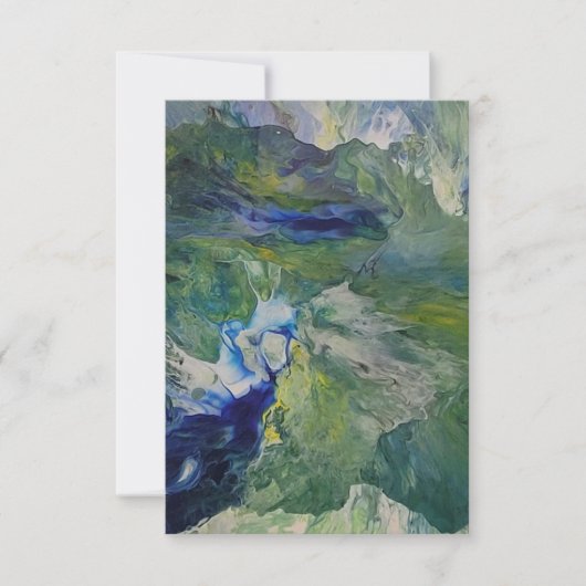 De schoonheid van de natuur bedankkaart (Voorkant)