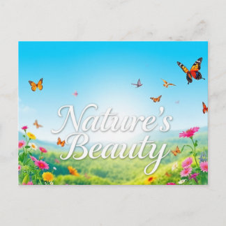 De schoonheid van de natuur feestdagenkaart