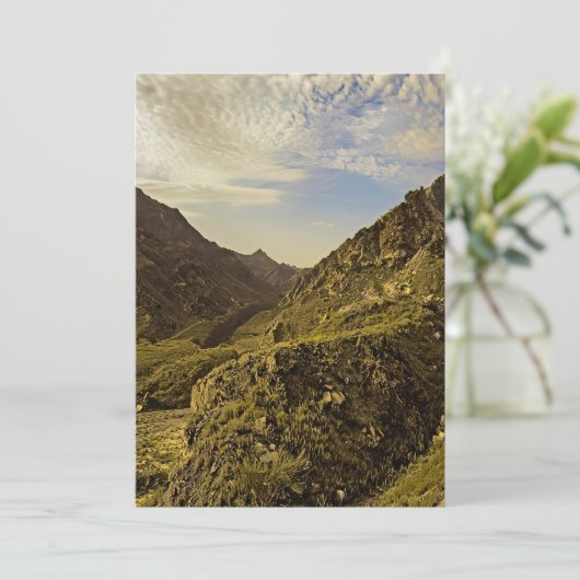 De schoonheid van de natuur feestdagenkaart (Staand voorkant)