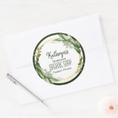 De schoonheid van de natuur Gepersonaliseerde Blad Ronde Sticker (Envelop)