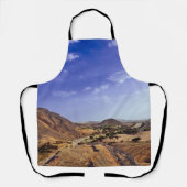 De schoonheid van de natuur onder een blauw schort (Voorkant)