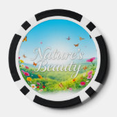 De schoonheid van de natuur poker chips (Achterkant)