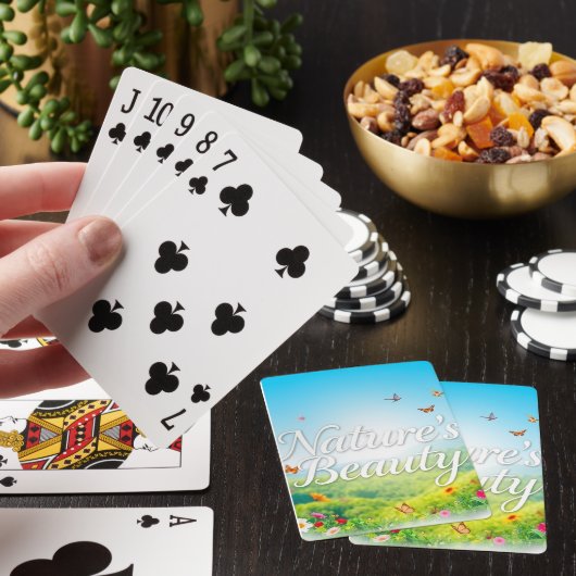 De schoonheid van de natuur pokerkaarten (Insitu)