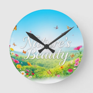 De schoonheid van de natuur ronde klok